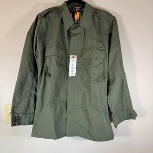 Tru Spec Tactical Shirt OD Green Small Regular Long Sleeve Button Up